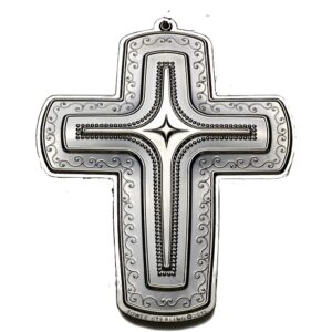 2013 Towle Cross Sterling Silver Christmas Ornament 21st Edition