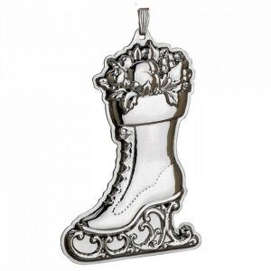 2013 Reed and Barton Francis 1st Ice Skate Sterling Christmas Ornament 1th Edition