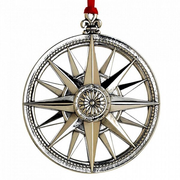 2013 Compass Rose Sterling Christmas Ornament made for Colonial Williamsburg 7th Edition