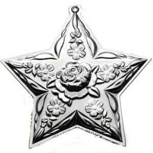 2014 Kirk Stieff Repousse Star Sterling Christmas Ornament 6th Edition