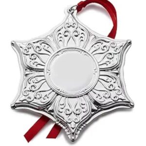 2024 Silver Plated Star Christmas Ornament by Wallace 12th Edition