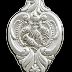 04 Four Calling Birds Sterling Christmas Ornament by Wallace Grande Baroque 1991