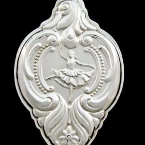 09 Nine Ladies Dancing Sterling Christmas Ornament by Wallace Grande Baroque 1996