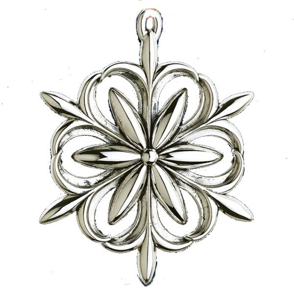 2014 Snowdrop Snowflake Sterling Christmas Ornament made for Colonial Williamsburg 8th Edition