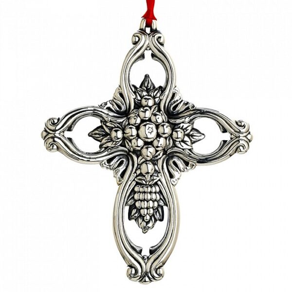 2013 Reed & Barton Francis 1st Pierced Cross Sterling Christmas Ornament 2nd Edition