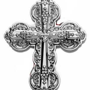 2010 Wallace Grande Baroque Cross Sterling Silver Christmas Ornament 15th Edition.