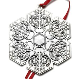 2010 Grande Baroque Snowflake Sterling Silver Christmas Ornament by Wallace 13th Edition