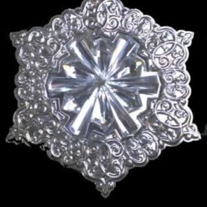 2004 Snowflake by Lenox Crystal and Sterling Christmas Ornament 1st Edition