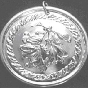 1976 Mistletoe Flower Sterling Silver Christmas Pendant by Lunt