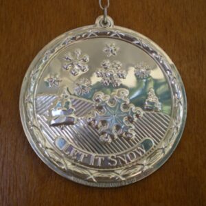 2006 Let it Snow Songs of Xmas Sterling Christmas Ornament by Wallace 7th Edition