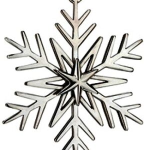 2011 Snowflake Sterling Silver Christmas Ornament by Lunt 23rd Edition