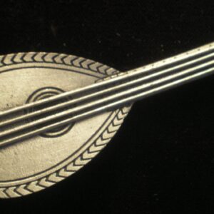 Mandolin Pewter Christmas Pendant by Lunt