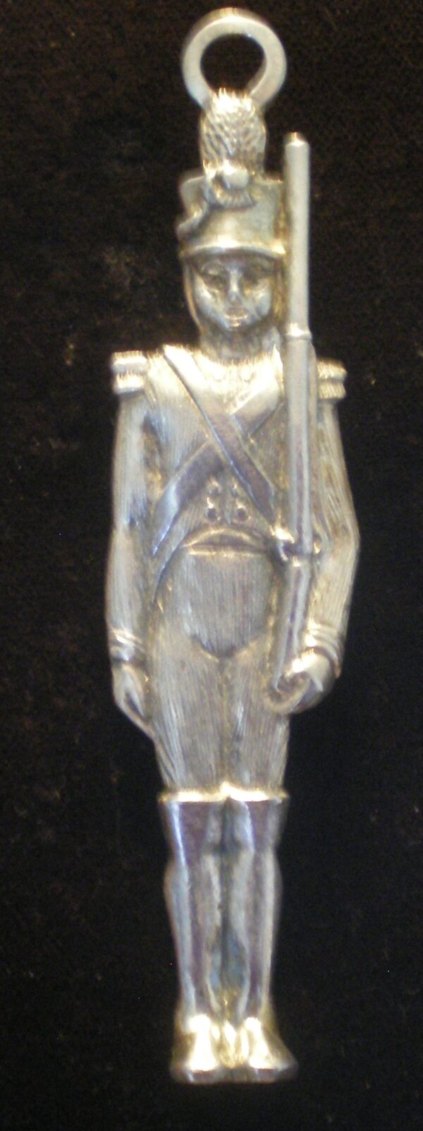 Toy Soldier Silver Plated Christmas Pendant by Lunt