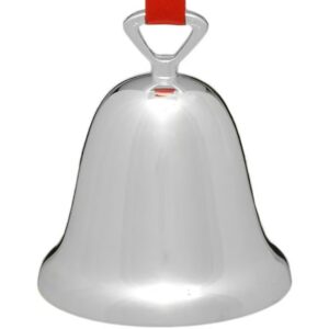 3-D Silver Plated Christmas Bell Ornament by Reed and Barton