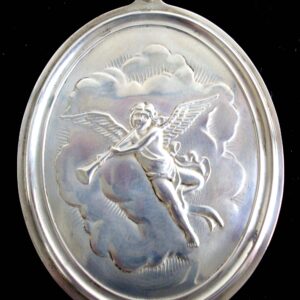 1973 Joy to the World Angel Sterling Silver Christmas Ornament by Oneida