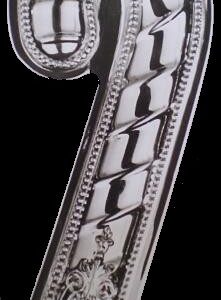 2009 Candy Cane Sterling Christmas Ornament Wallace Rose Point 2nd Edition