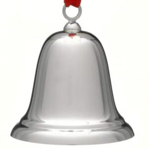 Engraved 3-D Bell Sterling Christmas Ornament by Reed & Barton Silversmiths