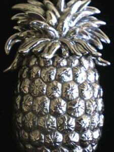 2007 Pineapple Sterling Christmas Ornament made for Colonial Williamsburg 1st Edition