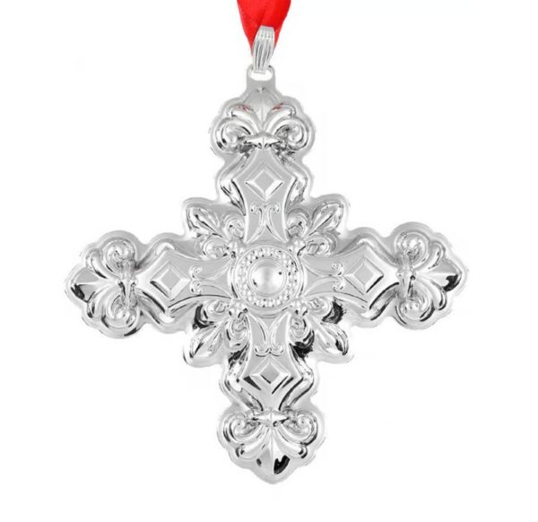 2024 Christmas Cross Sterling Silver Ornament by Reed and Barton 54th Edition