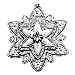 2014 Towle Old Master Snowflake Sterling Christmas Ornament 25th Edition