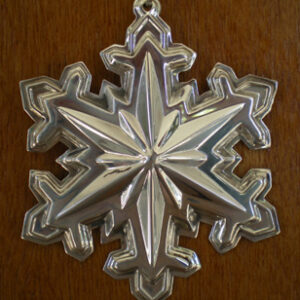 Snowflake Sterling Silver Christmas Ornament by Wallace Silversmiths