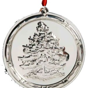 2009 Christmas Tree Sterling Silver Ornament by Spode