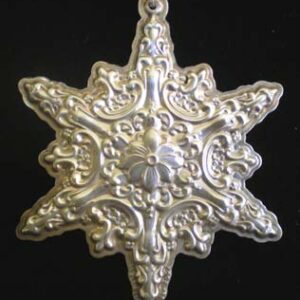 2002 Towle Old Master Snowflake Sterling Christmas Ornament 13th Edition