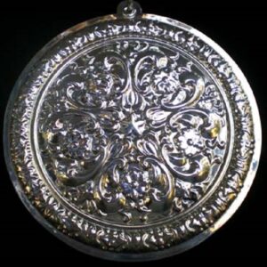 2004 Towle Old Master Rosette Flower Sterling Christmas Ornament 3rd Edition