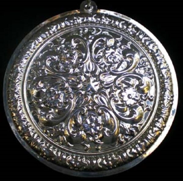 2004 Towle Old Master Rosette Flower Sterling Christmas Ornament 3rd Edition
