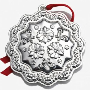 2006 Towle Old Master Rosette Flower Sterling Christmas Ornament 5th Edition