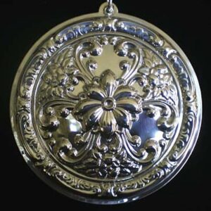 2007 Towle Old Master Rosette Flower Sterling Christmas Ornament 6th Edition