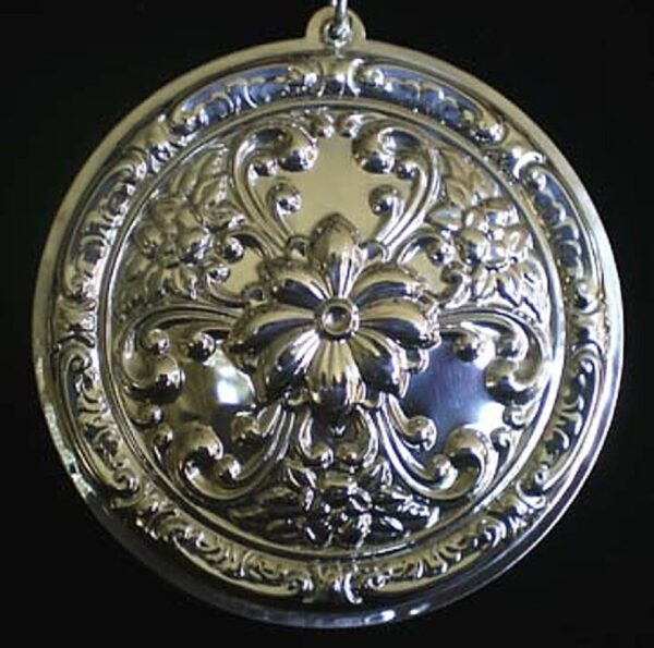 2007 Towle Old Master Rosette Flower Sterling Christmas Ornament 6th Edition