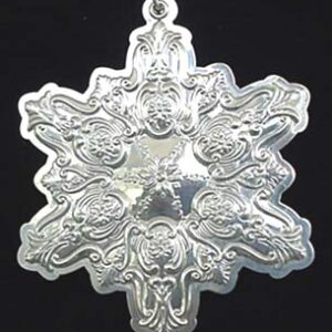 1990 Towle Old Master Snowflake Sterling Christmas Ornament 1st Edition
