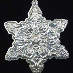 1992 Towle Old Master Snowflake Sterling Christmas Ornament 3rd Edition