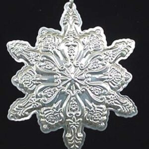 1993 Towle Old Master Snowflake Sterling Christmas Ornament 4th Edition