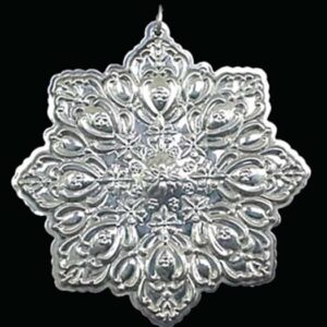 1994 Towle Old Master Snowflake Sterling Christmas Ornament 5th Edition