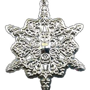 1998 Towle Old Master Snowflake Sterling Christmas Ornament 9th Edition