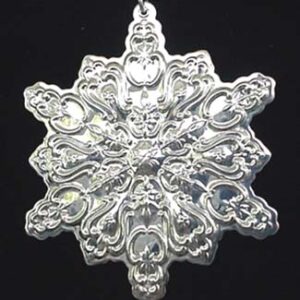 1999 Towle Old Master Snowflake Sterling Christmas Ornament 10th Edition