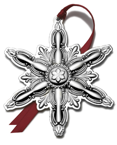 2011 Towle Old Master Snowflake Sterling Christmas Ornament 22nd Edition
