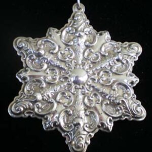 1998 Grande Baroque Snowflake Sterling Silver Christmas Ornament by Wallace 1st Edition