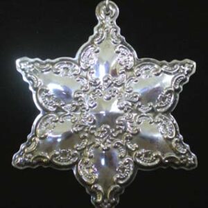 1999 Grande Baroque Snowflake Sterling Silver Christmas Ornament by Wallace 2nd Edition