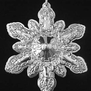 2000 Grande Baroque Snowflake Sterling Silver Christmas Ornament by Wallace 3rd Edition