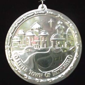 2001 Little Town of Bethlehem Songs of Xmas Sterling Christmas Ornament by Wallace 2nd Edition
