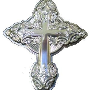 2004 Wallace Grande Baroque Cross Sterling Silver Christmas Ornament 9th Edition.