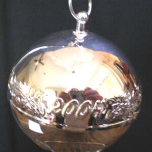2004 Silver Plated Sleigh Bell Christmas Ornament by Wallace