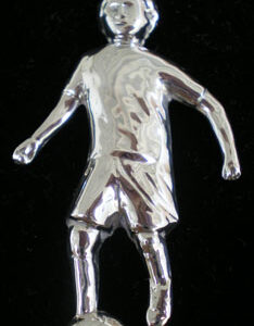 Soccer Boy Sterling Silver Christmas Ornament by Windsor Park