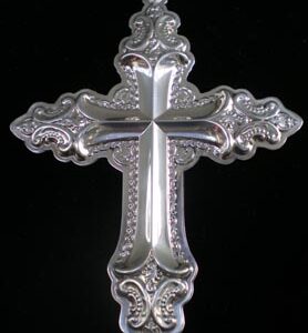 2002 Wallace Grande Baroque Cross Sterling Christmas Ornament 7th Edition
