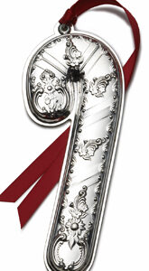 2011 Candy Cane Sterling Christmas Ornament Wallace Grand Victorian 4th Edition