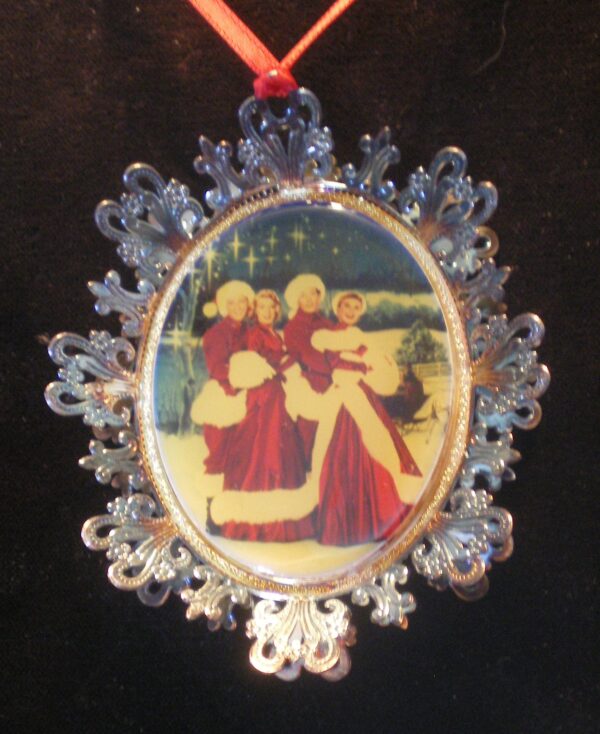 White Christmas Silver Plated Christmas Ornament by Wallace