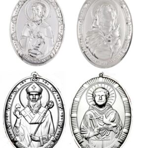 Saints of the Bible Sterling Christmas Ornaments by Wallace Silversmiths